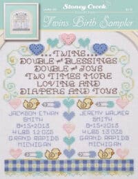 Stoney Creek Collection - Twins Birth Sampler