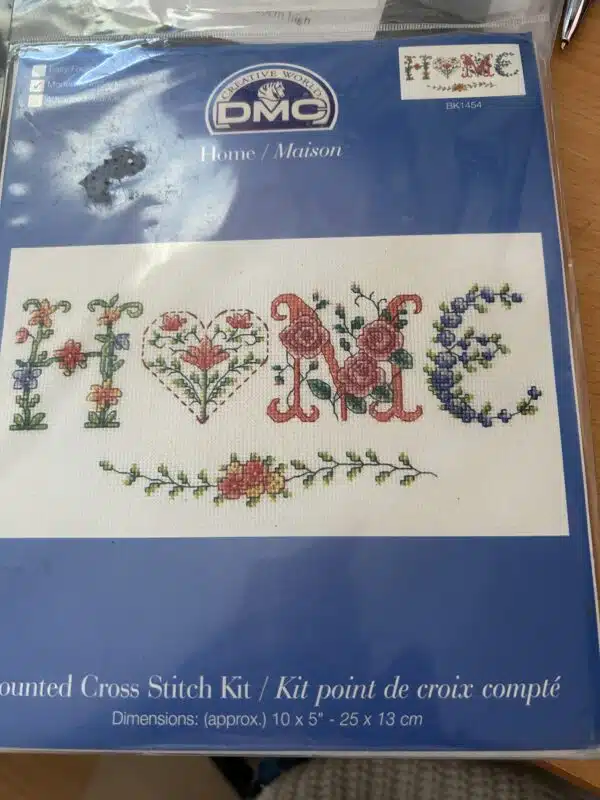 DMC Home Cross Stitch Kit