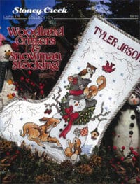 Stoney Creek Collection - Woodland Critters and Snowman Stocking