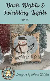 Annie Beez Folk Art - Dark Nights And Twinkling Lights