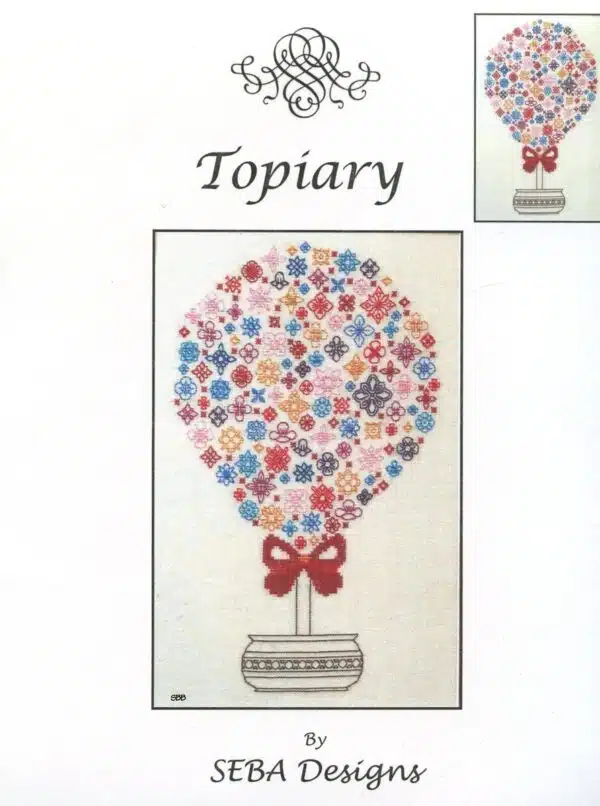 SEBA Designs - Topiary Cross Stitch Chart Hardcopy