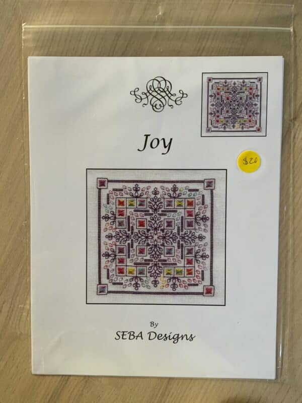 SEBA Designs - Joy Cross Stitch Chart Hardcopy