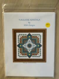 SEBA Designs - Turquoise Mandala Cross Stitch Chart Hardcopy