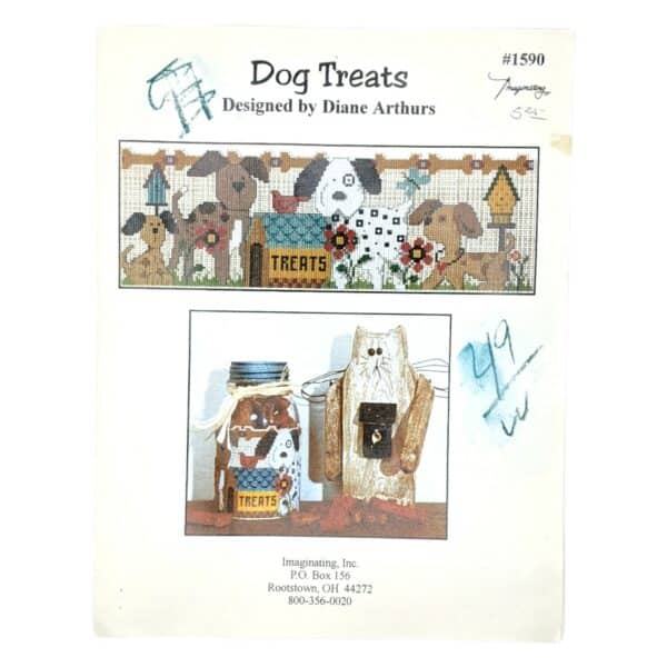 Diane Arthurs Dog Treats Cross Stitch Chart Hard Copy
