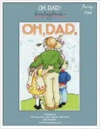 Mary Engelbreit Oh Dad! Cross Stitch Chart Hard Copy