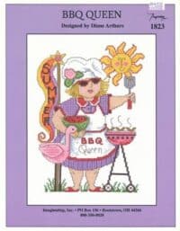 Diane Arthurs BBQ Queen Cross Stitch Chart Hard Copy