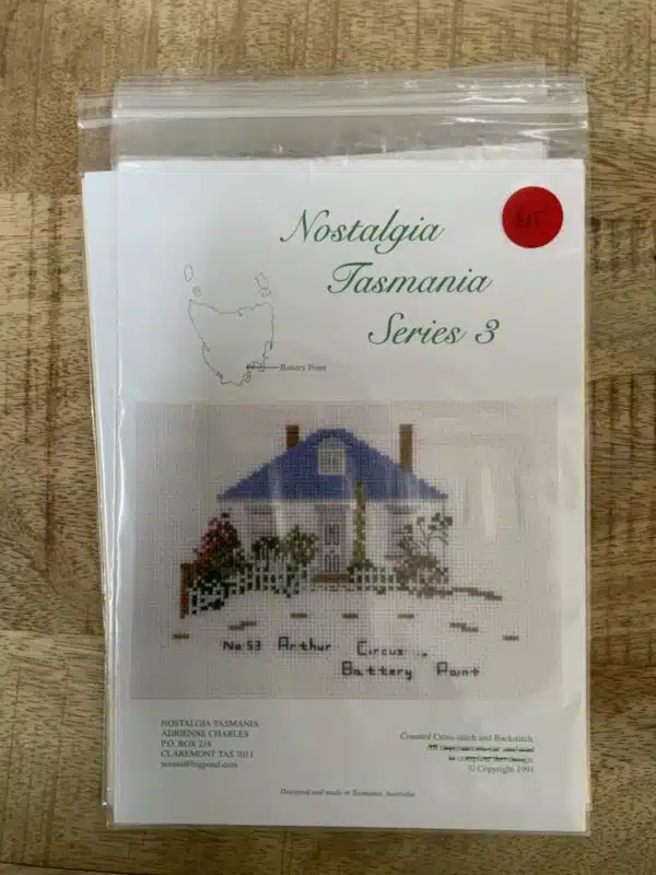 Nostalgia Tasmania Series 3 - No 53. Arthur Circus Battery Point (Cross Stitch Charts)