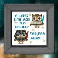 Mini Cross Stitch - Hooties Star Wars