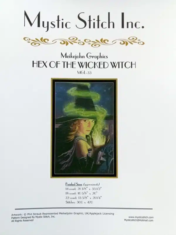 Mystic Stitch Inc. - Hex of the Wicked Witch
