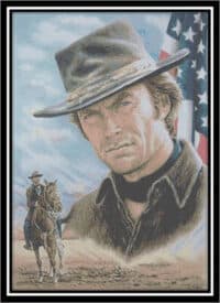 Cody Country Cross Stitch - Clint Eastwood American Legend