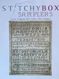 Stitchy Box Samplers - Sarah Walpole 1810