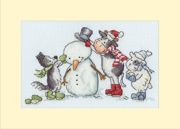 Bothy Threads XMAS77 Christmas Card - Hat, Scarf. Gloves!