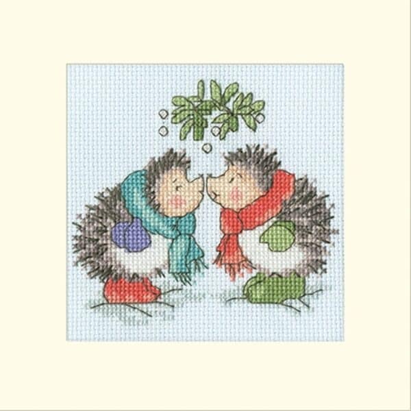 Bothy Threads XMAS79 Christmas Cards- Christmas Kiss