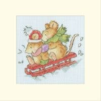 Bothy Threads XMAS80 Christmas Cards- Hold Tight