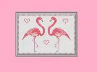 MK Design Art - Lovebird Flamingos