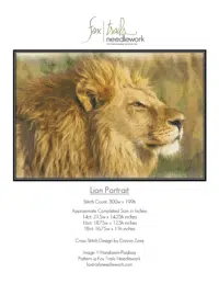 Fox Trails Needlework - Lion Portrait