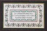 Traditional Sampler Chart - Persian Proverb Sampler