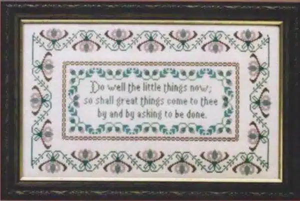 Traditional Sampler Chart - Persian Proverb Sampler