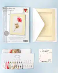 Bothy Threads XGC53-TP Poppy Mouse - Thread and Fabric Pack