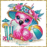 Les Petites Croix De Lucie - Animal Series Flamingo