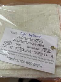Paddock Lane Designs 20 Count Aida FQ Opal Light Applesauce