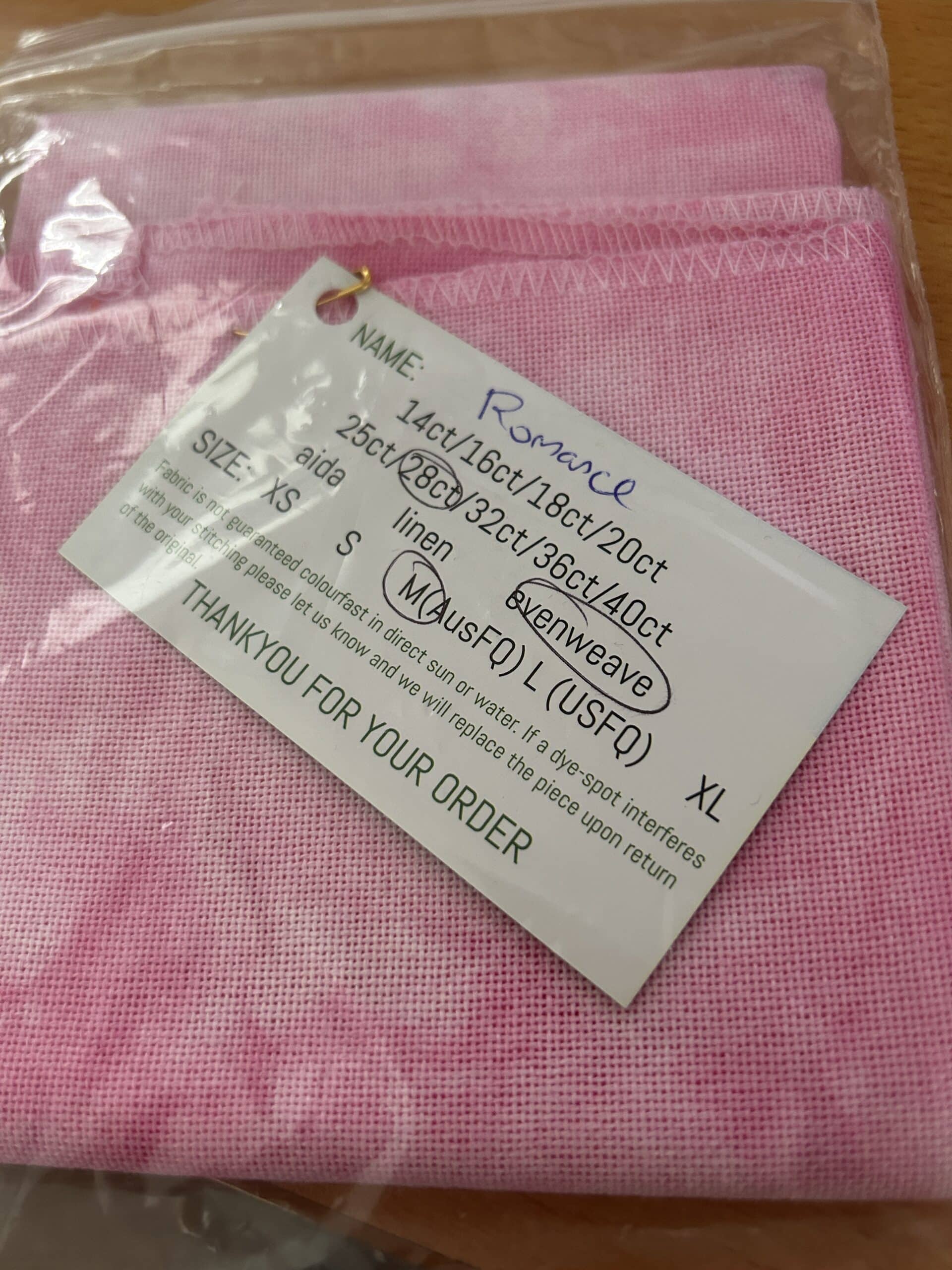 Paddock Lane Designs 28ct Evenweave Romance
