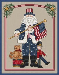 Sue Hillis - Patriotic Santa