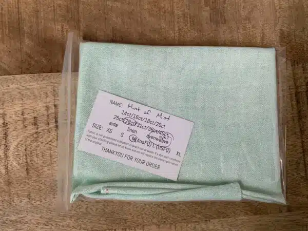 Paddock Lane Designs 28ct Evenweave Opalescent Hint of Mint