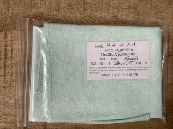 Paddock Lane Designs 32ct Evenweave Hint of Mint