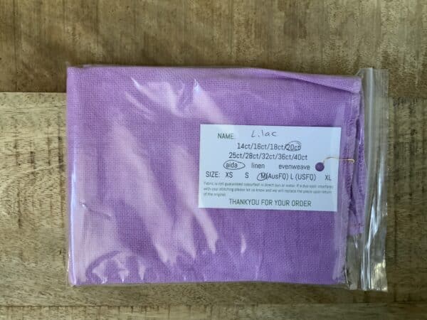Paddock Lane Designs 20 count Aida Lilac