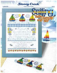 Stoney Creek Collection - Sailing Baby Sampler And Bib