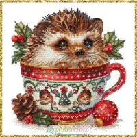 Les Petites Croix De Lucie - Christmas Animals Cup Hedgehog