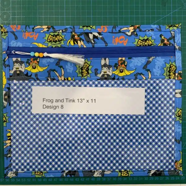 Frog and Tink Project Bag 13 inch x 11 inch Design 8