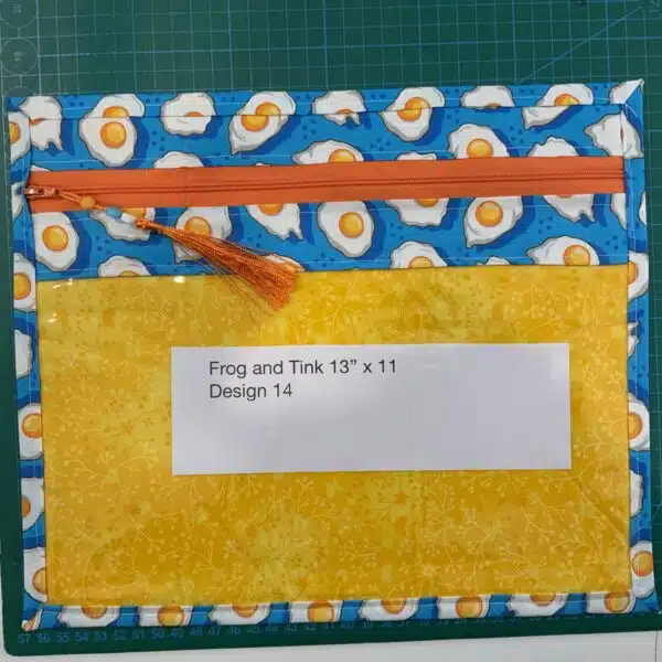 Frog and Tink Project Bag 13 inch x 11 inch Design 14