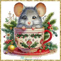 Les Petites Croix De Lucie - Christmas Animals Cups Mouse