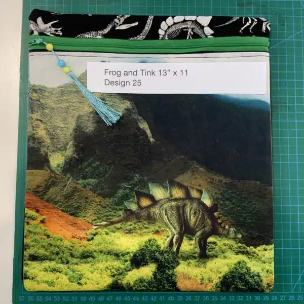 Frog and Tink Project Bag 13 inch x 11 inch Design 25