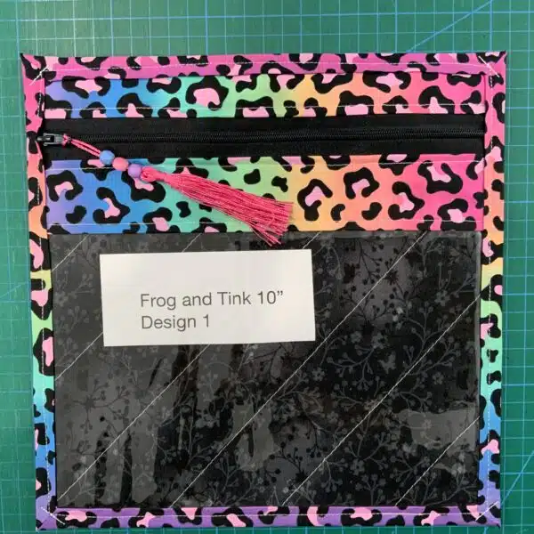 Frog and Tink Project Bag 10 inch Design 1