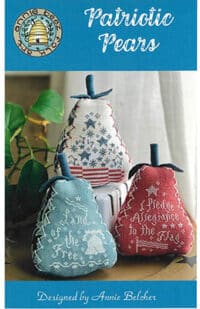 Annie Beez Folk Art - Patriotic Pears