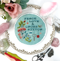 Tiny Modernist Inc - Peace Love and Cross Stitch
