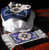 Xs And Ohs - Miniature Table Topper and Rug