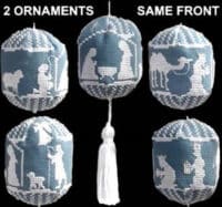 Xs And Ohs - Nativity Ornaments