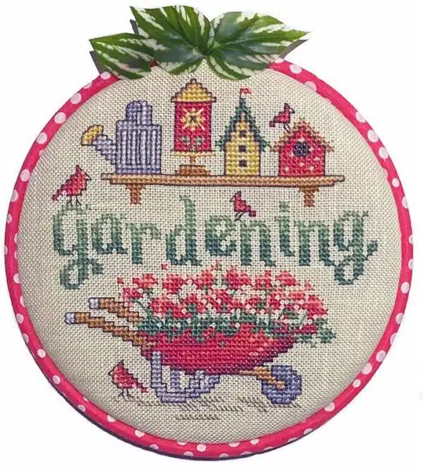 Sue Hillis Gardening Cross Stitch Chart Hard Copy