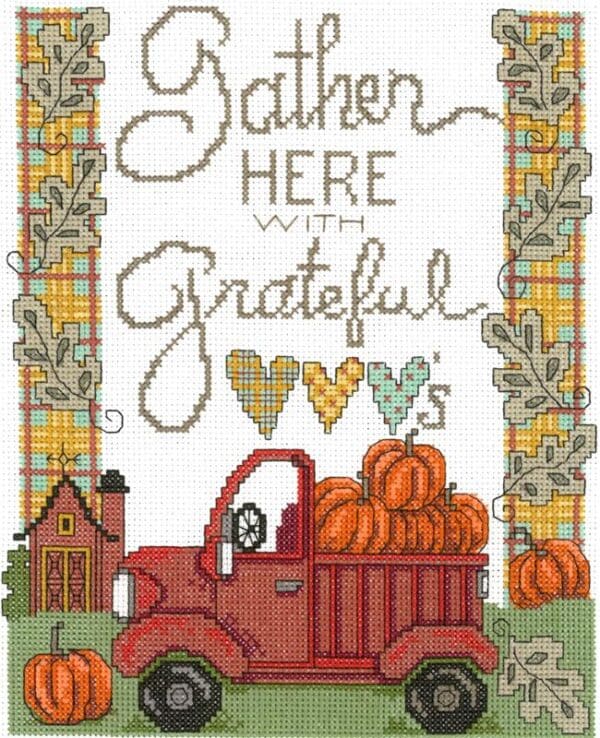 Diane Arthurs Gather With Grateful Hearts Cross Stitch Chart Hard Copy