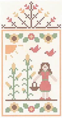 Country Cottage Needleworks - Fall Festival 2-Harvest Girl (w/thread)