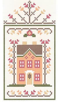 Country Cottage Needleworks - Fall Festival 5-Orange Cottage(w/thread)