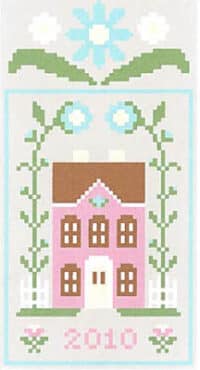 Country Cottage Needleworks - Spring Social 3-Pretty Pink House