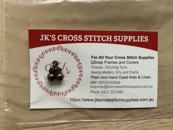 JKs Gun Metal Black Charm - Design 9
