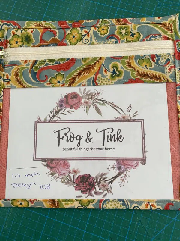 Frog and Tink Project Bag 10 inch Design 108