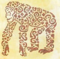 White Williow Stitching Jamie Larson - Tribal Chimpanzee