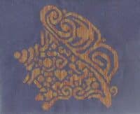 White Williow Stitching Jamie Larson - Tribal Conch Shell